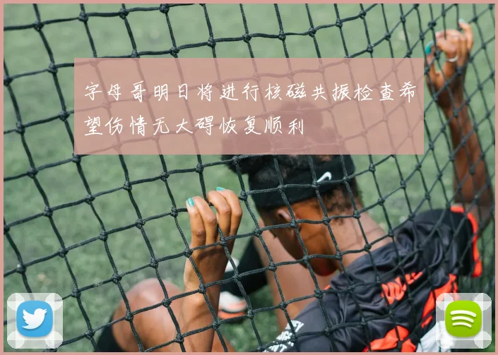 字母哥明日将进行核磁共振检查希望伤情无大碍恢复顺利