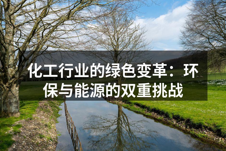 化工行业的绿色变革：环保与能源的双重挑战
